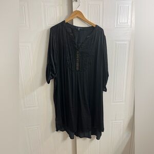 Ellos Black Tunic Plus Size Top